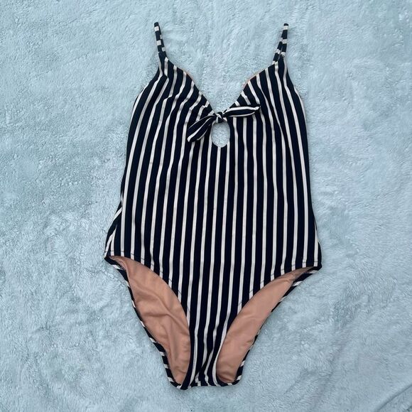 J Crew Tie-front one-piece swimsuit Medium - Picture 2 of 5